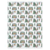 Nappe Watercolor Winter Wonderland Rustic Barn Christmas (Devant)