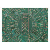 Nappe Web de Wyrd - malachite, cuir et or (Devant (Horizontal))