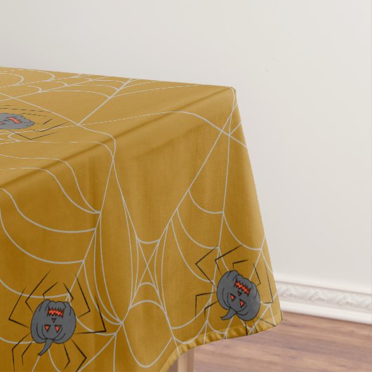 Nappe Web et citrouilles d'araignées d'Halloween (In Situ)
