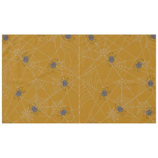 Nappe Web et citrouilles d'araignées d'Halloween (Devant (Horizontal))