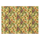 Nappe Wens et fleurs sur jaune pâle (Devant (Horizontal))