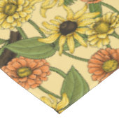 Nappe Wens et fleurs sur jaune pâle (Angle)