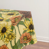 Nappe Wens et fleurs sur jaune pâle (In Situ)