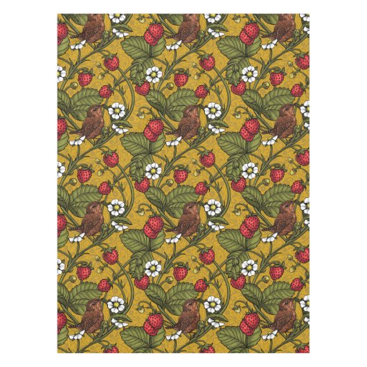 Nappe Wens et fraises sur mustrard (Devant)