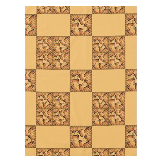 Nappe Western Cowboy Boot Block Design Table Cloche (Devant)