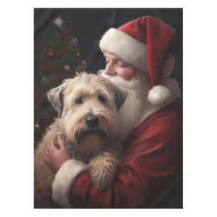 Nappe Wheaton Terrier Avec Noël Festif Du Père Noël