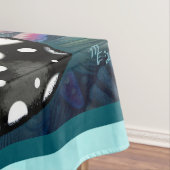 Nappe Whimsical Abstract Mermaid Nautical Teal Seashells (In Situ)