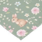 Nappe Whimsical Bunny Teapot Spring Floral Pattern (Angle)