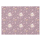 Nappe Whimsical Bunny Teapot Spring Floral Pattern (Devant (Horizontal))