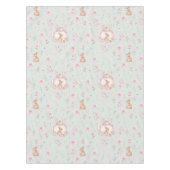 Nappe Whimsical Bunny Teapot Spring Floral Pattern (Devant)