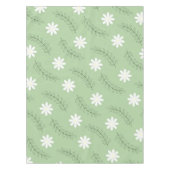 Nappe Whimsical Sage Green Floral Retro, Gai (Devant)