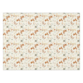 Nappe Whimsical Woodland Forest Animaux Motif de verdure (Devant (Horizontal))