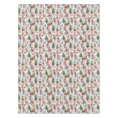 Nappe White Background Christmas Decorative Pattern (Devant)