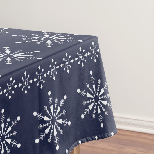 Nappe White Christmas Snowflakes Motif sans couture (In Situ)