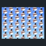 Nappe White Christmas Snowman<br><div class="desc">Joyeux Noël !</div>