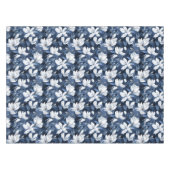 Nappe White Magnolia Motif sur l'arrière - plan de minui (Devant (Horizontal))