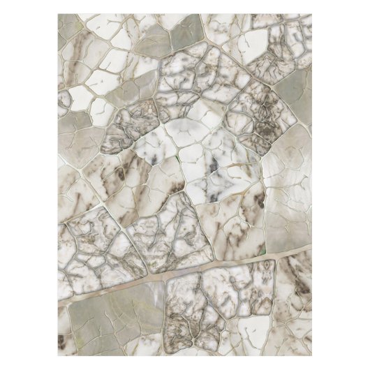 Nappe White Marble and Pearl Leaf structure (Devant)
