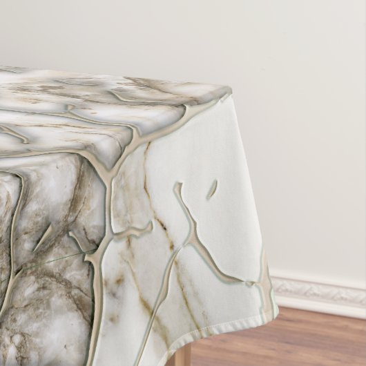 Nappe White Marble and Pearl Leaf structure (In Situ)