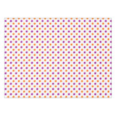 Nappe White Purple Orange Polka Dots Pattern (Devant (Horizontal))