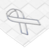 Nappe White Ribbon Awareness Checkers Style (Angle)