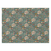 Nappe Wild Mushrooms on pine green (Devant (Horizontal))