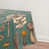 Nappe Wild Mushrooms on pine green (In Situ)