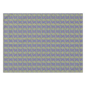 Nappe Wild Retro Motif Jaune Bleu Purple Swirl Design (Devant (Horizontal))