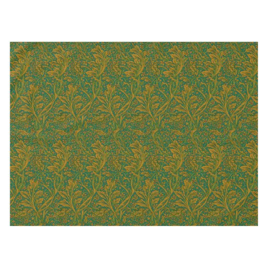 Nappe William Morris Arcadia Motif Floral Vert Golden (Devant (Horizontal))
