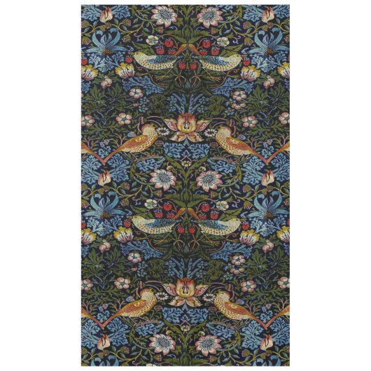 Nappe William Morris beau motif, Art nouveau, vin (Devant)