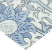 Nappe William Morris Beau motif floral, bleu, rose (Angle)