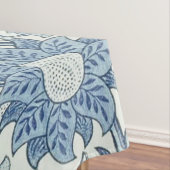 Nappe William Morris Beau motif floral, bleu, rose (In Situ)