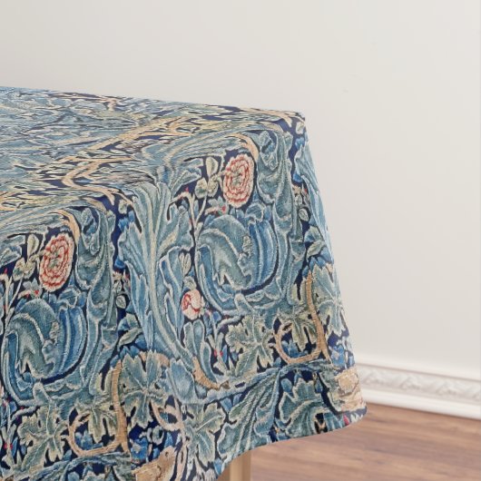 Nappe William Morris Beau motif floral bleu rose (In Situ)