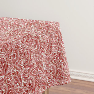 Nappe William Morris Cherry Red Larkspur Motif