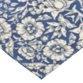 Nappe William Morris Fleurs Mallow Floral Bleu Blanc Bla (Angle)
