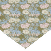 Nappe William Morris Fleurs Vintages Motif Floral rose (Angle)