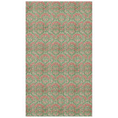 Nappe William Morris Fleurs Vintages Vert rose (Devant)