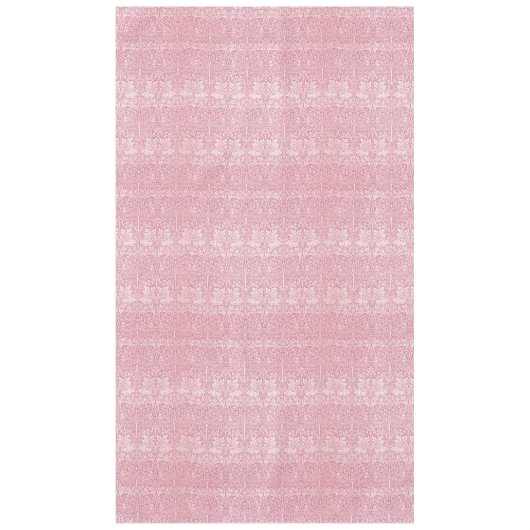 Nappe William Morris Forêt de lapin Folid Rose (Devant)