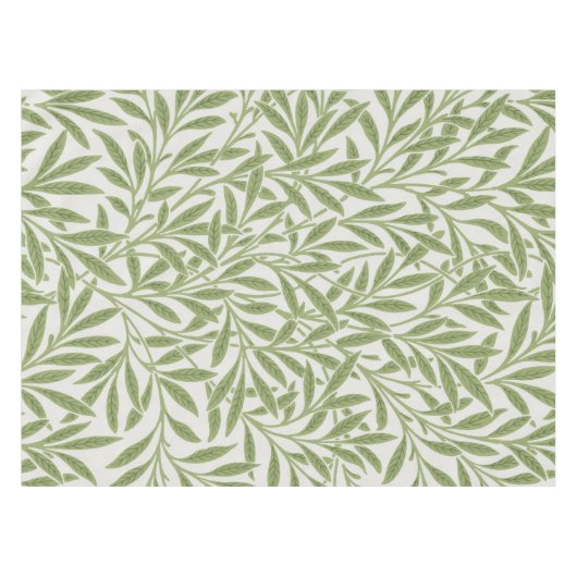Nappe William Morris Green Floral Botanical Pattern (Devant (Horizontal))