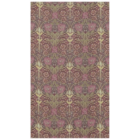 Nappe William Morris, Honeysuckle, floral. (Devant)