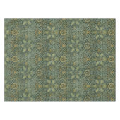 Nappe William Morris Ispahan Vert sarcelle Floral Art (Devant (Horizontal))