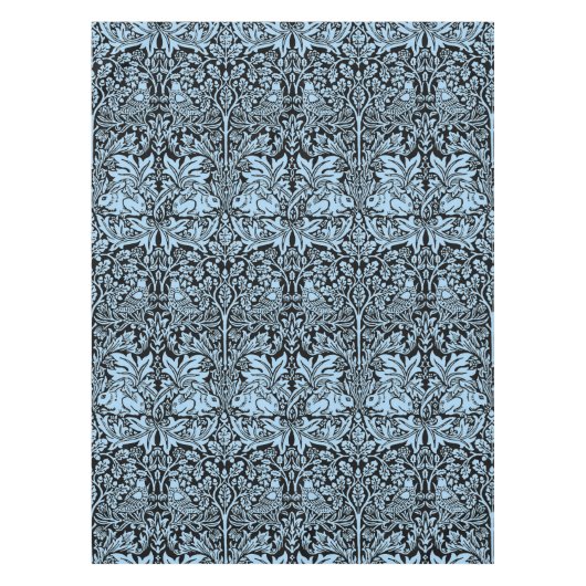 Nappe William Morris Lapin Frère Bleu Clair Noir (Devant)