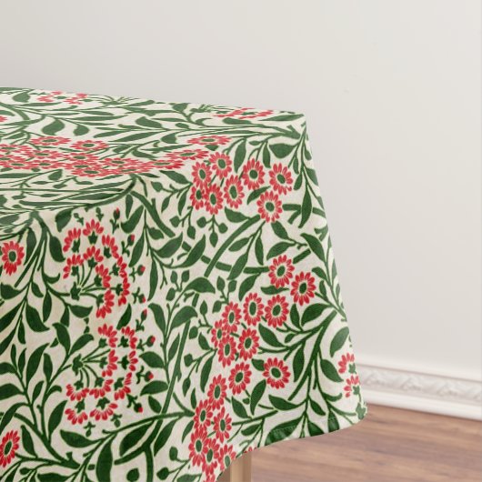 Nappe William Morris Michaelmas Daisy Fleurs rose vert (In Situ)