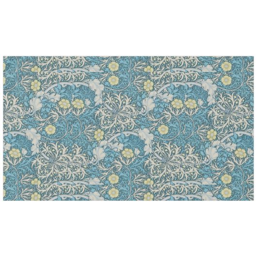 Nappe William Morris, motif Art nouveau, algues, bleu, f (Devant (Horizontal))