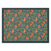 Nappe William Morris Nouveau terre cuite pastel bleu sau (Devant (Horizontal))