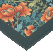 Nappe William Morris Nouveau terre cuite pastel bleu sau (Angle)
