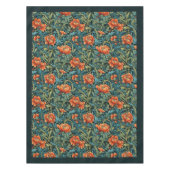 Nappe William Morris Nouveau terre cuite pastel bleu sau (Devant)