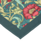 Nappe William Morris Pimpernel chaud rouge pastel bleu s (Angle)