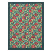 Nappe William Morris Pimpernel chaud rouge pastel bleu s (Devant)