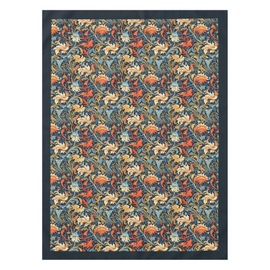 Nappe William Morris Pimpernel couleurs vives (Devant)