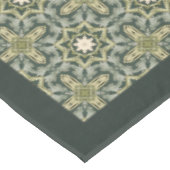 Nappe William Morris Pimpernel Motif Green Gold (Angle)
